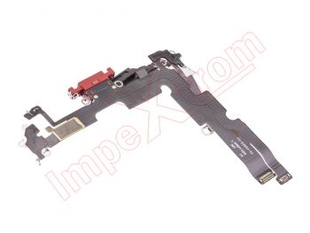 cable flex premium con conector de carga lightning rojo para iPhone 14 plus, a2886. Calidad PREMIUM